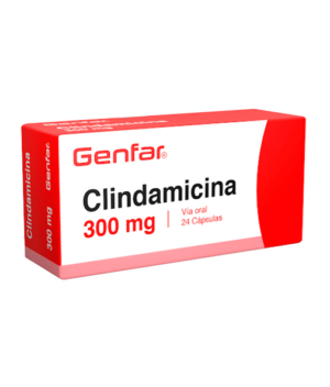 clindamicina 300 mg de genfar caja x 24 caps