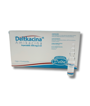 deltkacina amikacina ampolla caja x 10 und delta