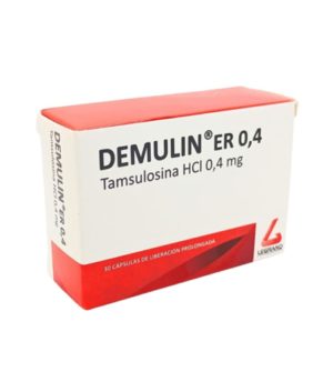 demulin tamsulosina 0.4mg caja x 30 caps