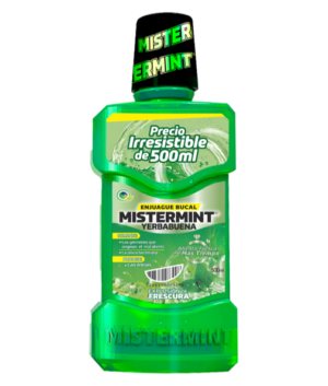 enjuague bucal yerbabuena mister minit fco x 500 ml