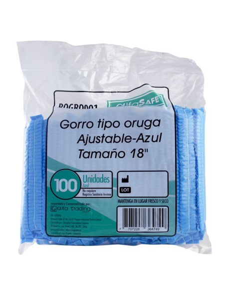 gorro tipo oruga azul bolsax100