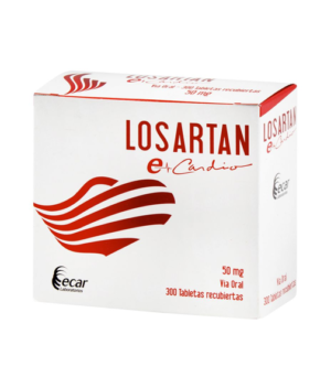 losartan 50mg cja x 300 tab ecar