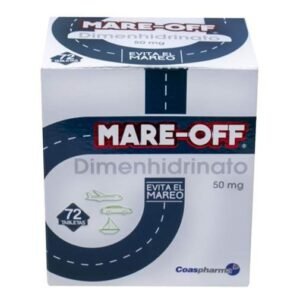 Mare-Off dimenhidrinato 50 mg caja x 72 tabletas de coaspharma