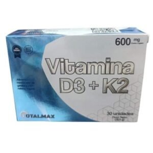 Vitamina D3 + K2 caja x 30 cápsulas blandas de Total Max