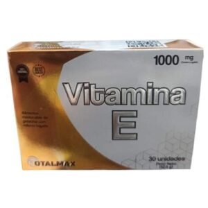Vitamina E 1000 mg caja x 30 cápsulas blandas de Total Max