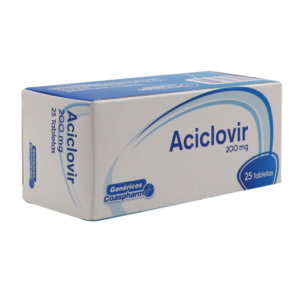 Aciclovir 200mg caja x 25 tab Coaspharma