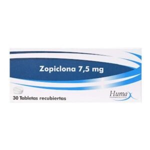 Zopiclona 7.5mg caja X 30 tab Humax