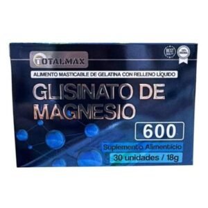 Glisinato de Magnesio 600 caja x 30 cápsulas blandas de Totalmax