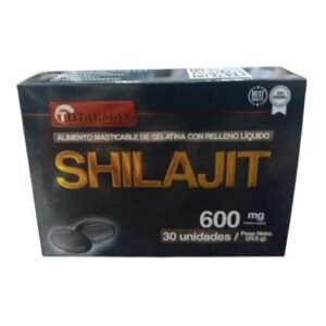 Shilajit 600 mg caja x 30 cápsulas blandas de Totalmax