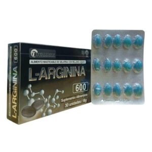 L-arginina 600 caja x 30 cápsulas blandas de Totalmax