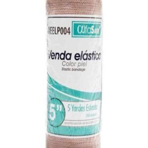 Venda elástica color piel 5"x5Y de Alfasafe paq x 1 und