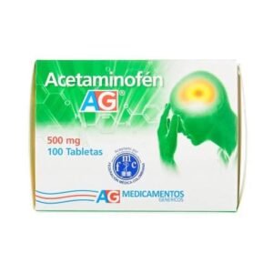 Acetaminofen 500 mg caja x 100 tab AG