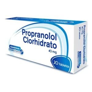 Propanolol clorhidrato 40 mg caja x 20 Tab Coaspharma