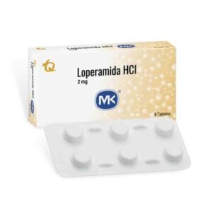 Loperamida HCL 2 MG caja x 6 tabletas de MK