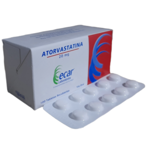 Atorvastatina 20 mg caja x 100 tab Ecar