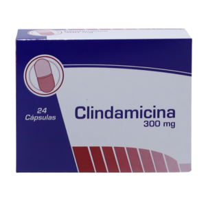 Clindamicina 300mg caja x 24 und Coaspharma