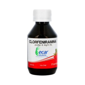 Clorfeniramina 2mg jarabe fco x 120 ml Ecar
