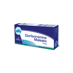 Clorfeniramina 4mg caja x 20 und Coaspharma