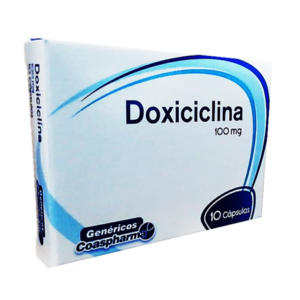 Doxiciclina 100mg caja x 10 caps Coaspharma