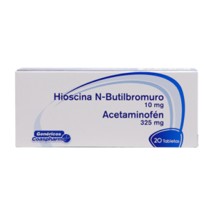 Hioscina + Acetaminofen caja x 20 tab Coaspharma