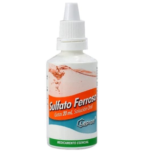 Sulfato ferroso gotas fco x 20 ml Laproff
