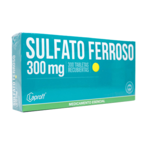 Sulfato ferroso caja x 300 tab Laproff