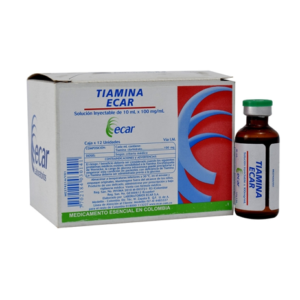 Tiamina 1gr/10 ml caja x 12 ampollas Ecar