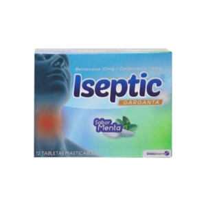 Iseptic garganta menta caja x 12 tab Coaspharma