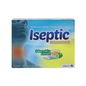 Iseptic garganta Miel limon caja x 12 tab Coaspharma