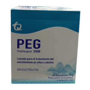 PEG laxante poletilenglicol 3350 caja x 12 sobres TQ