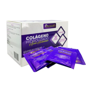Colageno hidrolizado con acido hialuronico caja x 30 sobres Total Max