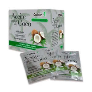 Aceite de coco capilar caja x 24 sachets Color 1 Interbel