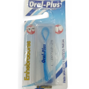 Enhebradores para ortodoncia paq x 15 und Oral Plus