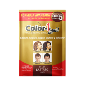 Tinte 5 min Castaño Oscuro sachet x 15 ml Interbel