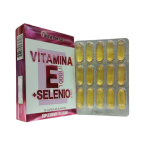 Vitamina E 1000 + selenio caja x 30 caps Totalmax