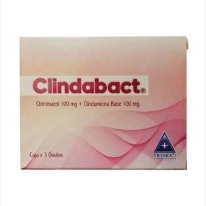 Clindabact clotrimazol 100mg +Clindamicina100 caja x 3 ovulos