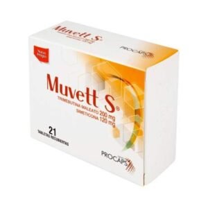 Muvett S Trimebutina+simeticona caja x 21 tab