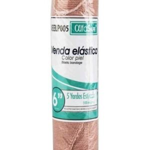 Venda elástica color piel 6"x5Y de Alfasafe paq x 1 und