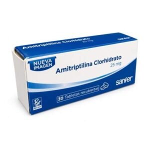 Amitriptilina clorhidrato 25 mg caja x 30 tabletas de Recipe