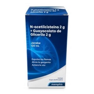 Guayacolato de glicerilo (2g) + N- Acetilcisteina (2g) fco x 120 ML fco x 120 ML de Memphis