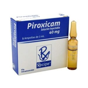 Piroxicam solución inyectable 40 mg caja x 5 ampollas de Recipe