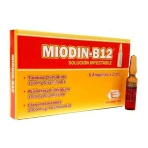 Miodin b12 caja x 6 ampollas de Bioquifar